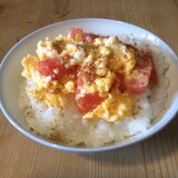 スイカの卵とじ丼♫